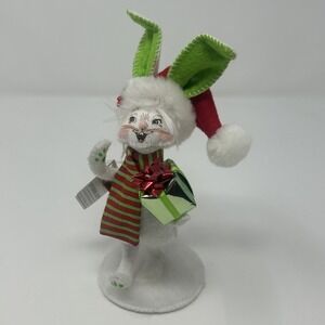NWT Annalee 5" HIPPITY Hop Workshop Holiday Bunny Holding Shiny Gift 2012